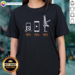 Good MP3 MP4 MP5 Ladies Shirt featuring a comfortable fit and trendy design.