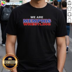 Hot Memphis Wrestling We Are Memphis Wrestling Official Logo Graphic Shirt featuring a bold logo design.