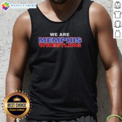 Hot Memphis Wrestling We Are Memphis Wrestling Official Logo Graphic Tank Top showcasing vibrant logo design