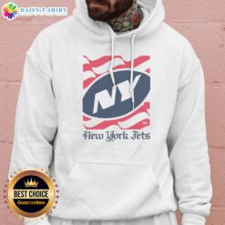 Hot New York Jets American Heritage Wordmark Hoodie featuring the iconic team logo.