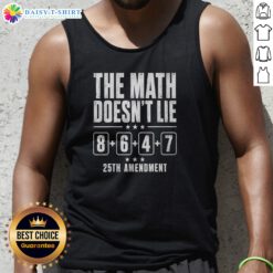Hot The Math Doesn'T Lie 86 47 25th Amendment Retro Tank Top displayed on a neutral background