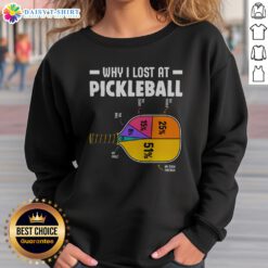 Hot Why I Lost At Pickleball Sweatshirt featuring a fun pickleball-themed graphic