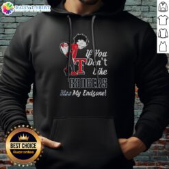Nice BB Bending Over Texas Rangers If You Don'T Like Rangers Kiss My Endzone Hoodie featuring bold graphics