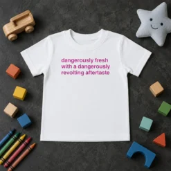 Official Dangerously Fresh With A Dangerously Revolting Aftertaste Dangerously Water Kids T-Shirt