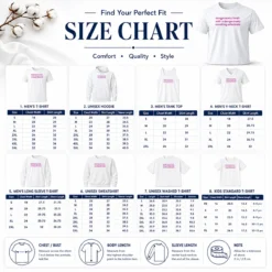 Size chart for Official Dangerously Fresh With A Dangerously Revolting Aftertaste Dangerously Water showing measurements in inches and cm