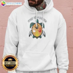 Official Every Child Matters Turtle Hoodie in dark green with turtle graphic and embroidered text