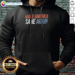 Official Make America Sane Again 2026 Hoodie in charcoal gray, featuring front kangaroo pocket and adjustable drawstring hood