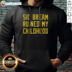 Official Sid Bream Ruined My Childhood Pittsburgh Pirates MLB Baseball Fan Rivalry Hoodie featuring bold graphics