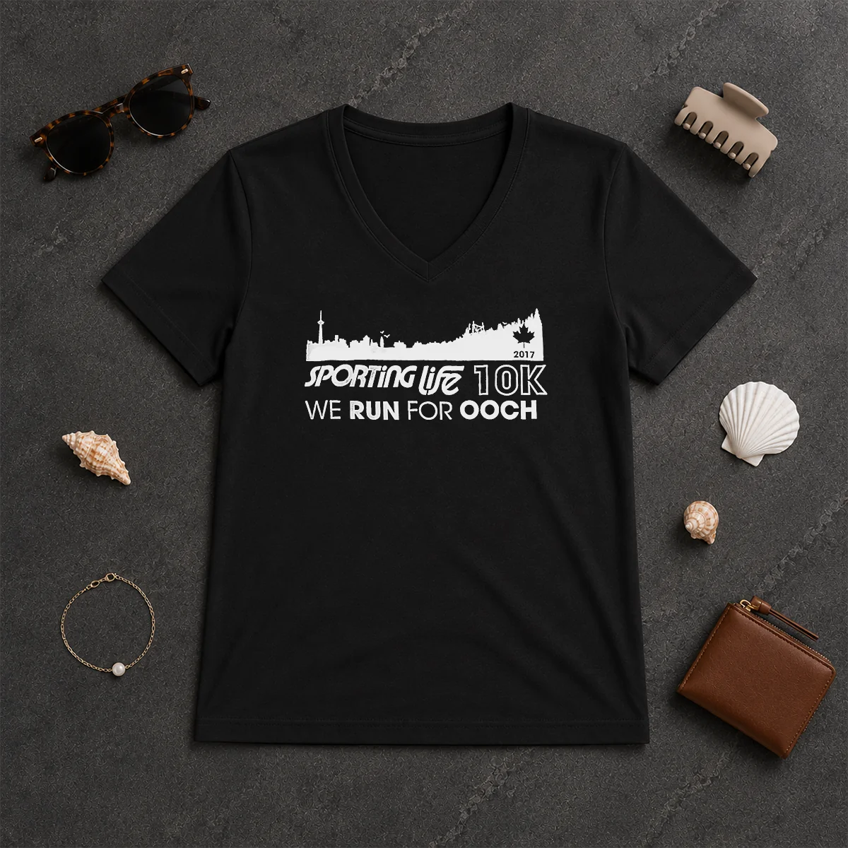 Official Sporting Life 10k We Run V-Neck Shirt Official Sporting Life 10k We Run V-Neck Shirt