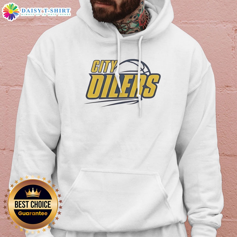 Original City Oilers Basketball Logo Design For Sports Fan Apparel T Shirt For The Team on Hoodie Original City Oilers Basketball Logo Design For Sports Fan Apparel T Shirt For The Team shown as a hoodie preview