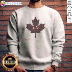 Original Digital Safety Commission Of Canada Maple Leaf Eye Circuitry Surveillance Sweashirt