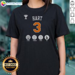 Original Josh Hart New York Knicks NBA Champions 2026 13 Points 11 Rebounds 3 Threes Win Ladies Shirt in white