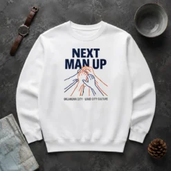 Original Next Man Up Oklahoma City Loud City Culture Basketball Sweater