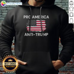 Original Patriotic Dissenter American Flag Pro America Anti Trump Hoodie displayed on a neutral background