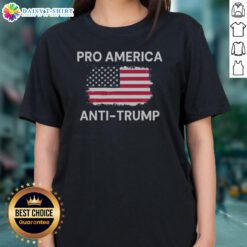Original Patriotic Dissenter American Flag Pro America Anti Trump Ladies Shirt in vibrant colors and soft fabric