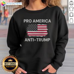 Original Patriotic Dissenter American Flag Pro America Anti Trump Sweatshirt displayed on a neutral background