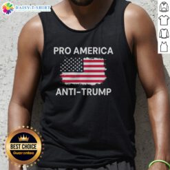 Original Patriotic Dissenter American Flag Pro America Anti Trump Tank Top showcasing bold graphics and vibrant colors.