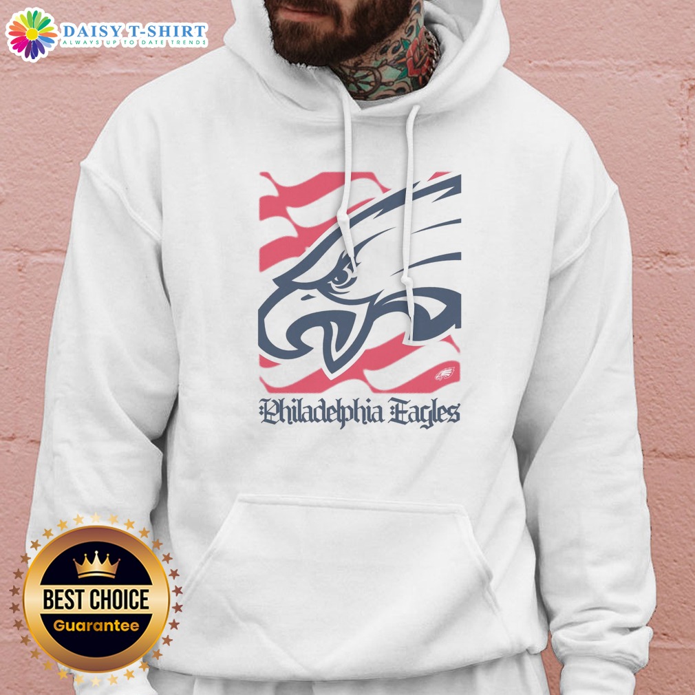 Original Philadelphia Eagles American Heritage Wordmark Shirt on Hoodie Original Philadelphia Eagles American Heritage Wordmark Shirt shown as a hoodie preview