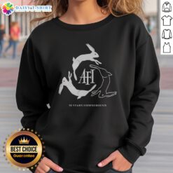 Premium AFI 20 Years Underground Sweatshirt in black, showcasing a bold graphic design.