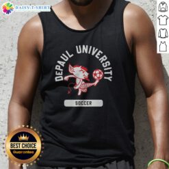 Premium Dibs Depaul Blue Demons Soccer Tank Top featuring vibrant team colors and logo