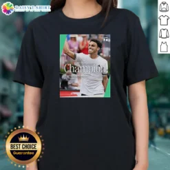 Premium HSBC Championships Champion Francisco Cerndolo ATP 500 Ladies Shirt featuring a comfortable fit and vibrant tennis-themed design