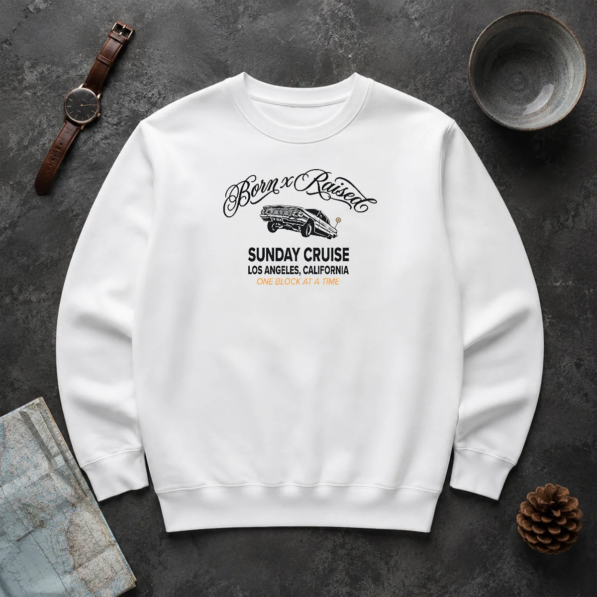 Premium Sunday Cruise Los Angeles California One Block At A Time Sweater Premium Sunday Cruise Los Angeles California One Block At A Time Sweater