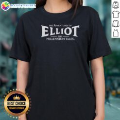 Pretty Good The Adventures Of Elliot The Millennium Tales Fantasy Video Game Bold Logo Ladies Shirt