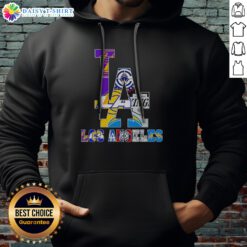 Pretty Los Angeles Sports Teams LA Logos Hoodie featuring vibrant team logos on a cozy fabric.