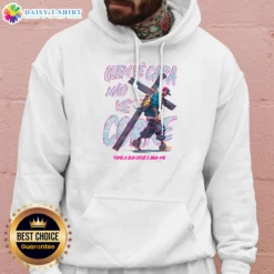 Pretty Man You See The Face Not The Hustle Take Up Your Cross And Follow Me Hoodie in black, front view with bold white text graphic