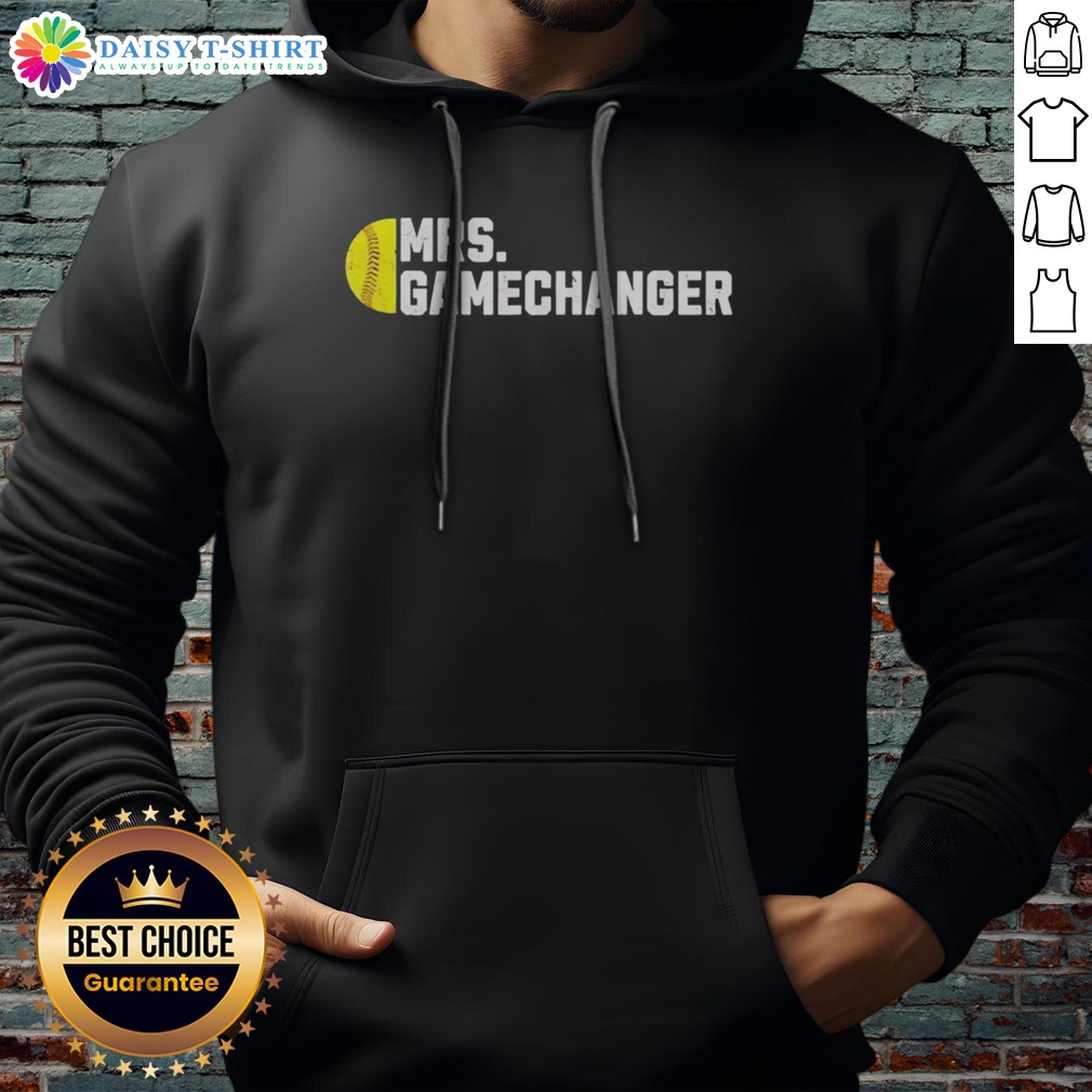 Pretty Mrs Gamechanger Softball Baseball Sports Enthusiast Athlete Lover Fitness Shirt on Hoodie Pretty Mrs Gamechanger Softball Baseball Sports Enthusiast Athlete Lover Fitness Shirt shown as a hoodie preview
