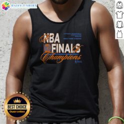 Pretty New York Knicks 2025 2026 NBA Finals Champions National Basketball Association Tank Top in white with bold team graphics