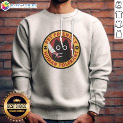 Pretty Pet Friendly Human Tolerant Black Cat With Knife Funny Parody Art Cotton Sweatshirt - Comfortable and quirky design.