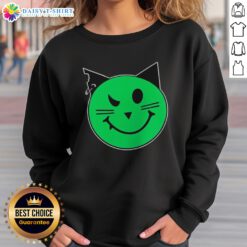 Pretty Taliesin Wearing Meowmeowz Logo Sweatshirt in a cozy setting