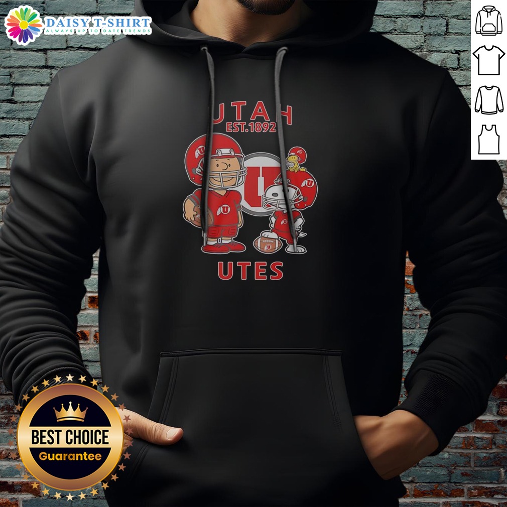 Pretty The Peanuts Utah Utes Football Est 1892 Shirt on Hoodie Pretty The Peanuts Utah Utes Football Est 1892 Shirt shown as a hoodie preview