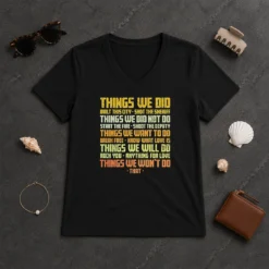 Pretty Things We Did Built This City V-Neck Shirt
