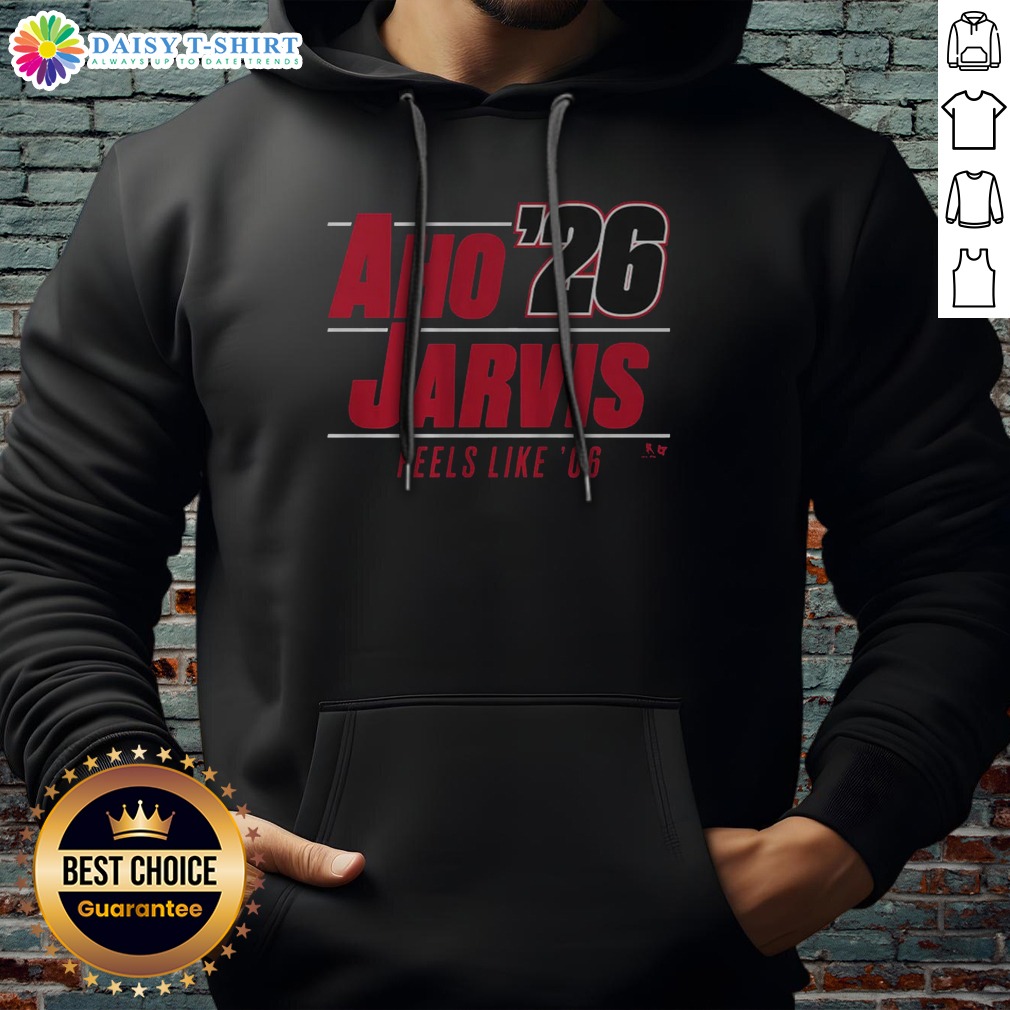 Top Aho Jarvis '26 Shirt on Hoodie Top Aho Jarvis '26 Shirt shown as a hoodie preview