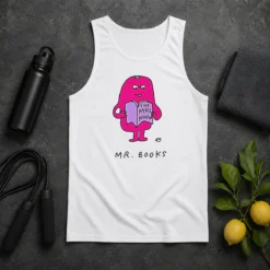 Top Mr Books The Paris Review Literary Reading Tank Top