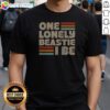 Top Nice One Lonely Beastie I Be Retro Stripe Bold Typography Art
