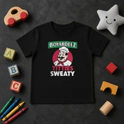 Awesome Boyardeez Titties Sweaty Kids T-Shirt