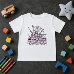 Awesome Celebrating Our Heritage Battle Of The Boyne Line Art Kids T-Shirt