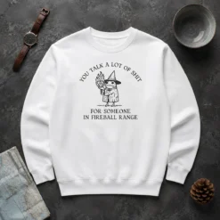 Awesome Dungeon Frog Wizard You Talk A Lot Of Shit For Someone In Fireball Range Sweater