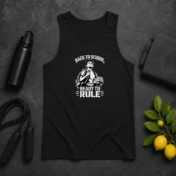 Awesome Funny Pretty Back To School Stencil For Proud Students Tank Top