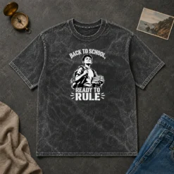 Awesome Funny Pretty Back To School Stencil For Proud Students Washed T-Shirt