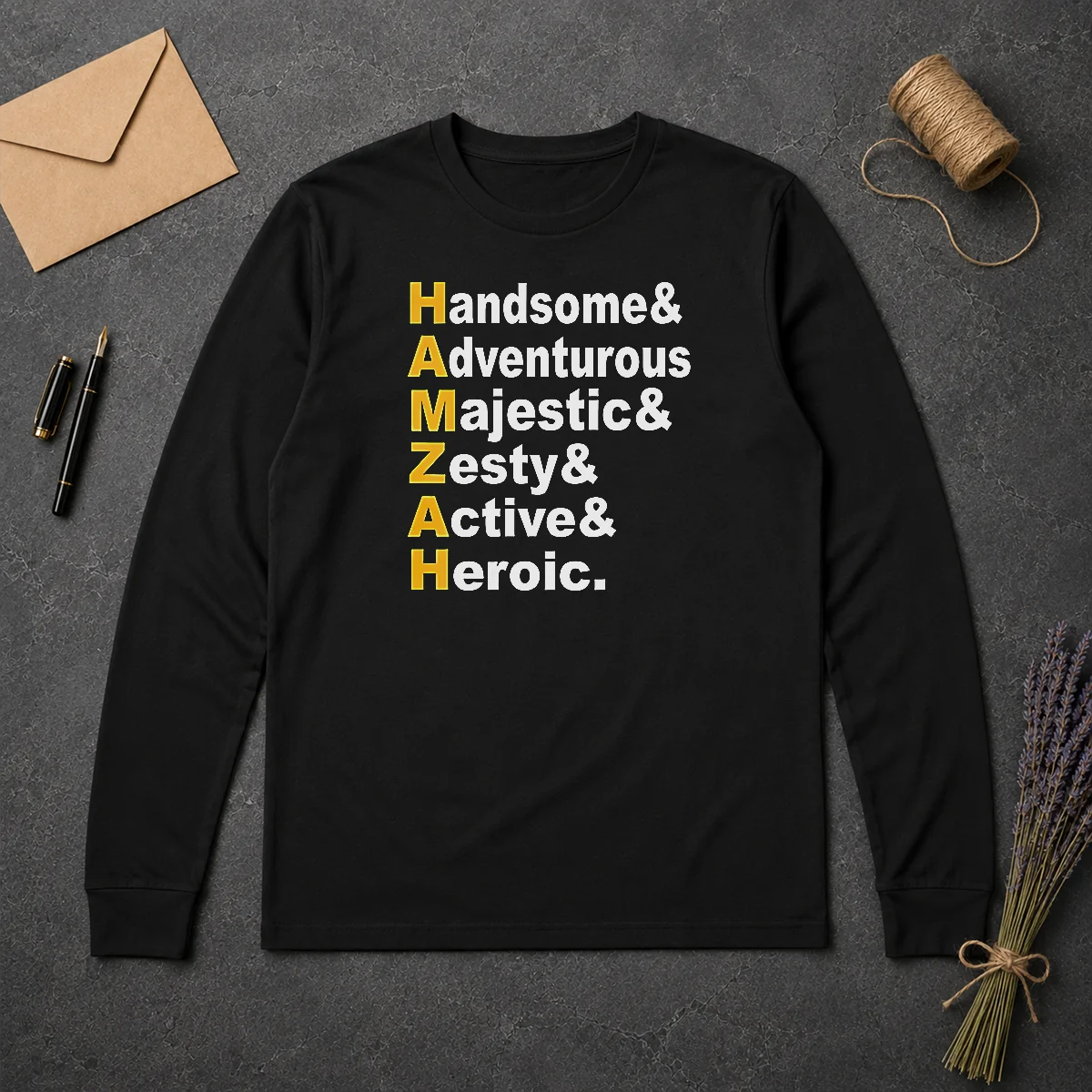 Awesome Hamzah Handsome Adventurous Majestic Zesty Active Heroic Long Sleeve Shirt Awesome Hamzah Handsome Adventurous Majestic Zesty Active Heroic Long Sleeve Shirt