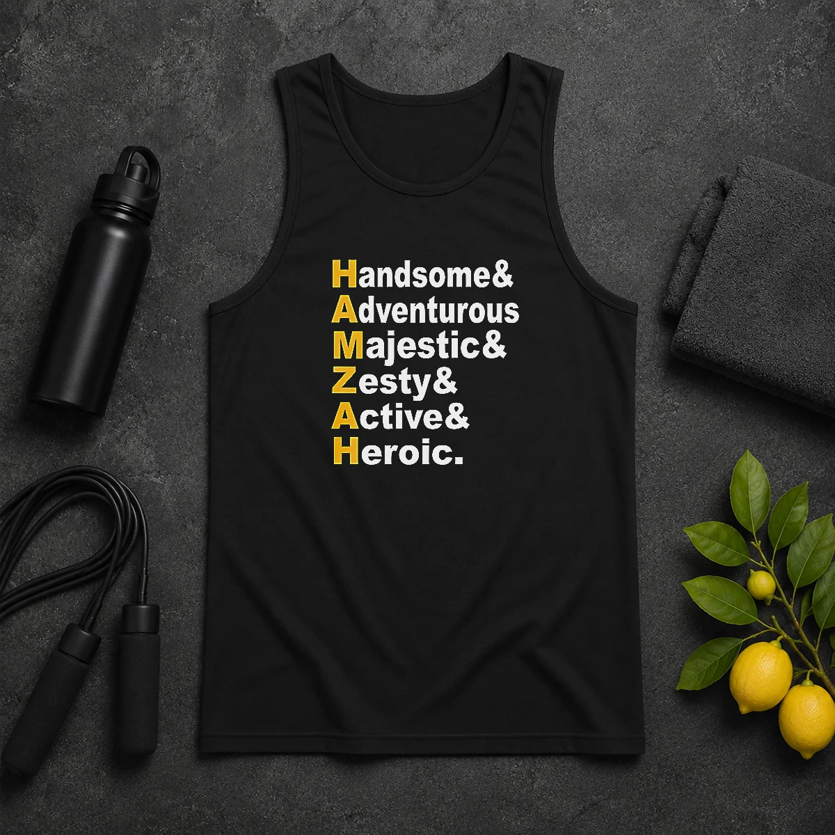 Awesome Hamzah Handsome Adventurous Majestic Zesty Active Heroic Tank Top Awesome Hamzah Handsome Adventurous Majestic Zesty Active Heroic Tank Top