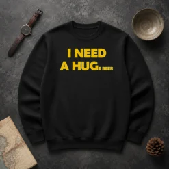 Awesome I Need A Huge Beer Funny Drinking Alcohol Humor Sweater