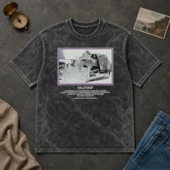Awesome Marvin Heemeyer Killdozer Komatsu D355A Granby Colorado 2004 Muffler design on a washed t shirt