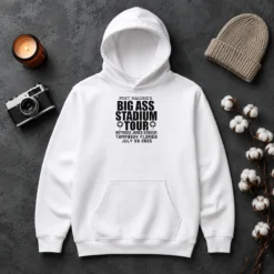 Awesome Post Malone Big Ass Stadium Tour Raymond James Stadium Tampa Bay 2026 Hoodie in black with front graphic print