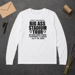 Awesome Post Malone Big Ass Stadium Tour Raymond James Stadium Tampa Bay 2026 Long Sleeve Shirt