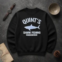 Awesome Quint'S Shark Fishing Amity Island Est 1975 Detailed Shark Sweater